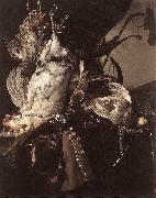 Still-Life of Dead Birds and Hunting Weapons, Willem van